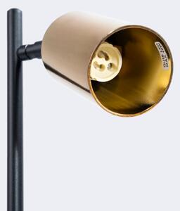 Sollux SL.1389 - Stolná lampa WINX 1xGU10/10W/230V čierna/zlatá