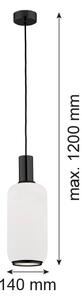 Argon 8563 - Luster na lanku SAGUNTO PLUS 1xE27/15W/230V pr. 14 cm čierna