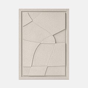 3D obraz ABSTRACT V - NATURAL CREAM Rozmery 3D obrazu: 35 x 50 cm