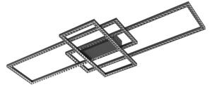 Zuma Line MX7907-3B-3BT- LED Stropné svietidlo ERVI LED/52W/230V 2700-6000K čierna