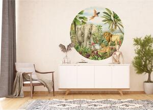 Kruhová fototapeta Jungle 125 x 125 cm, 2 diely