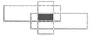 Zuma Line MX7907-3B-3BT- LED Stropné svietidlo ERVI LED/52W/230V 2700-6000K čierna