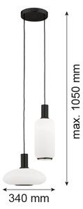Argon 7214 - Luster na lanku SAGUNTO PLUS 2xE27/15W/230V
