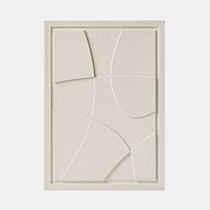3D obraz ABSTRACT I - NATURAL CREAM Rozmery 3D obrazu: 35 x 50 cm