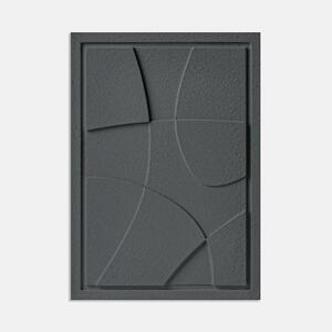 3D obraz ABSTRACT I - SMOKEY GREY Rozmery 3D obrazu: 35 x 50 cm