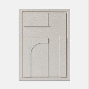 3D obraz GEOMETRIC IV - NATURAL CREAM Rozmery 3D obrazu: 35 x 50 cm