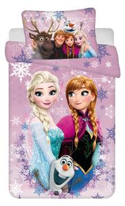Bavlnené detské obliečky do postieľky 100x135 cm Frozen "Purple" – Jerry Fabrics