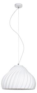 Luster na lanku SILVO 1xE27/60W/230V pr. 38 cm biela