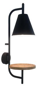 Rabalux 71293 - Nástenná lampa s poličkou AZOME 1xE27/15W/230V buk