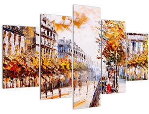 Obraz - Ulica v Paríži (150x105 cm)