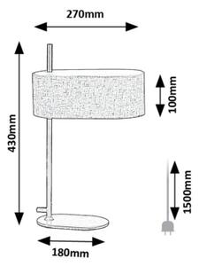 Rabalux 74241 - Stolná lampa NARMIN 1xE14/40W/230V