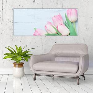 Obraz - Kytica tulipánov (120x50 cm)