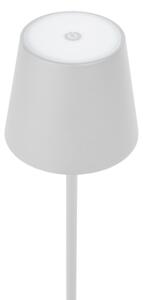 LED Stmievateľná vonkajšia stolná lampa LED/4W/4000 mAh 3000/4000/5500K IP44 biela