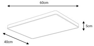LED Stropné svietidlo FELIZ LED/50W/230V 4000K 40x60 cm čierna