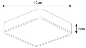 LED Stropné svietidlo FELIZ LED/40W/230V 4000K 40x40 cm čierna