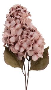 Dekorácia umelá kvetina hortenzie s ružovým kvetom - 12*12*90 cm - Clayre & Eef
