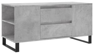 Konferenčný stolík betónovosivý 102x44,5x50 cm kompozitné drevo