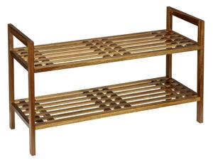 Stojan na topánky z masívu akácie v prírodnej farbe 69x40,5x27 cm Fondi – Wenko