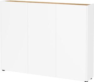 Biela skrinka v dekore duba 138x105x25 cm Libbiano – Germania