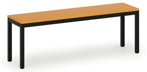 Šatníková lavica, sedák - lamino, dĺžka 1200 mm, oranžová