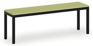 Šatníková lavica, sedák - lamino, dĺžka 1200 mm, zelená