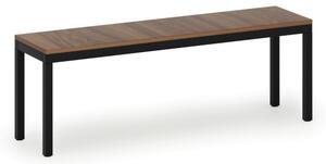 Šatníková lavica, sedák - lamino, dĺžka 1200 mm, orech