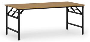 Konferenčný stôl FAST READY s čiernou podnožou, 1800 x 900 x 750 mm, buk