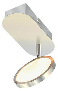 German Stropné bodové LED svietidlo / 3,3 W / oceľ / plast / 260 lm / teplá biela / strieborná