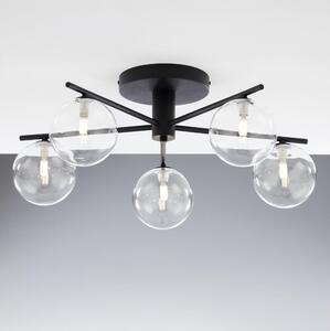 Jupiter 2046 - Prisadený luster PRATO 5xG9/10W/230V čierna/číra
