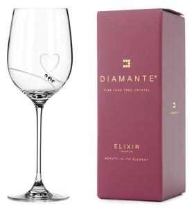 Diamante poháre na biele víno Romance s kamienkami Swarovski 330ml 1KS
