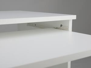 Písací stôl Leo L1 - biele úchyty