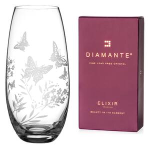 Diamante sklenená váza Butterfly Barrel 25 cm