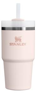 Svetloružová termoska so slamkou z nehrdzavejúcej ocele 600 ml Quencher H2.0 FlowState Tumbler Rose Quartz – Stanley