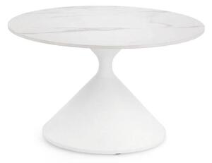 MUZZA Konferenčný stolík Loona ⌀70 cm biely