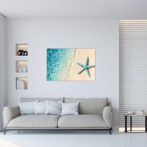 Obraz - Hviezdica na pláži (90x60 cm)