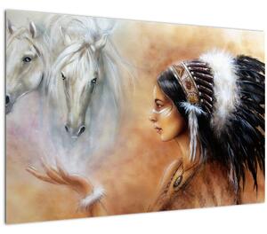 Obraz - Kúzla indiánov (90x60 cm)