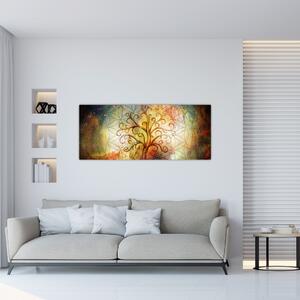 Abstraktný obraz stromu (120x50 cm)
