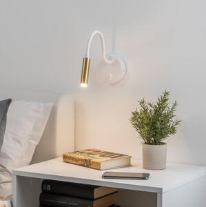 Brilagi - LED Stmievateľná flexibilná nástenná lampa MAYA 1xG9/4W/230V biela/zlatá