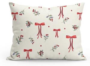 Bavlnená obliečka na vankúš HOLLY BOWS 45x45 cm, farebný