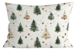 Bavlnená obliečka na vankúš CHRISTMAS FOREST 50x70 cm, farebná