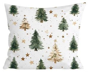 Bavlnená obliečka na vankúš CHRISTMAS FOREST 45x45 cm, farebný