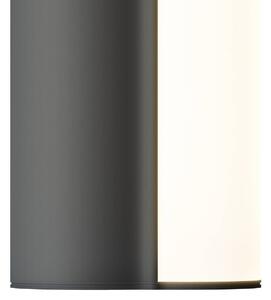 Maytoni Stolová LED lampa s akumulátorem Asym, čierna, kovová, 2700 K, 2 W, Biela / opálová, Obývacia izba / jedáleň, kov, Škandinávsky, Stojacie svietidlo