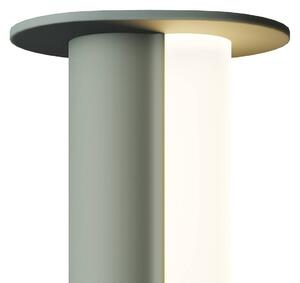 Maytoni Stolová LED lampa na akumulátor Asym, zelená, kovová, 2700 K, 2 W, Zelená, Obývacia izba / jedáleň, kov, Škandinávsky, Stojacie svietidlo