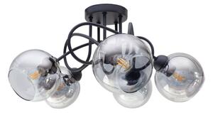 Prisadený luster LATIL 5xE27/60W/230V čierna