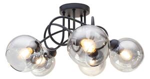 Prisadený luster LATIL 5xE27/60W/230V čierna