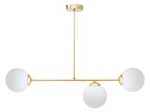 Luster na tyči FIRA 3xE27/60W/230V zlatá