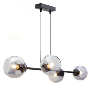 Luster na lanku LATIL 4xE27/60W/230V čierna