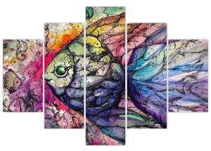 Obraz - Farebná rybička (150x105 cm)