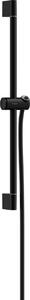 Hansgrohe Unica, sprchová tyč Pulsify S 650 mm so sprchovou hadicou Isiflex 1600 mm, čierna matná, HAN-24400670
