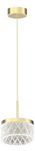 LED Luster na lanku ELEGANCE LED/9W/230V pr. 15 cm zlatá
